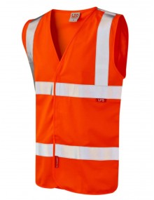 Leo Milford LFS Waistcoat Orange High Visibility